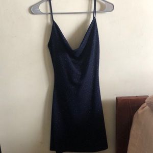 sparkly blue dress